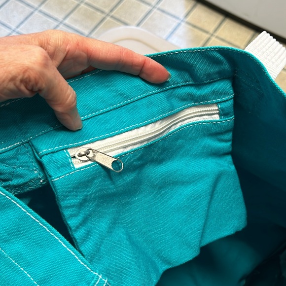 Turquoise beach bag - Picture 7 of 8